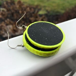 Neon Golf Ball Earrings